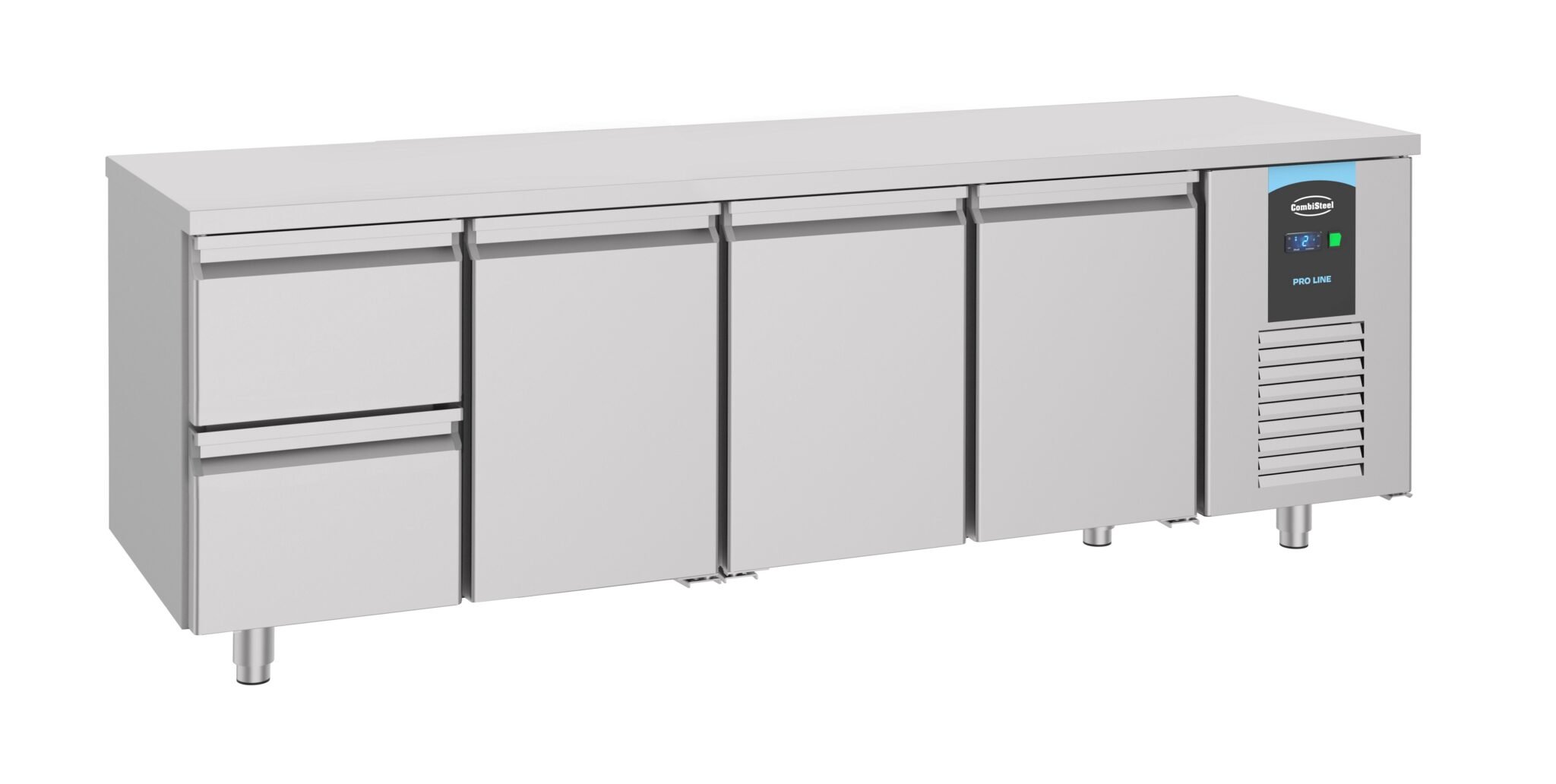 Combisteel – 700 KØLET BORD 3 DØRE 2 SKUFFER ENERGILINJE