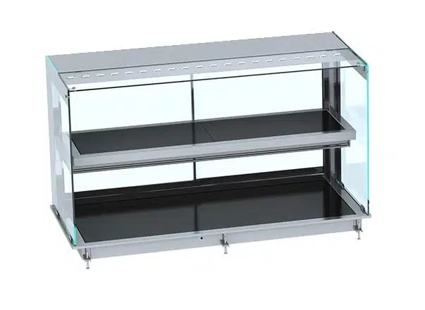 Combisteel – DROP-IN CUBIC OPVARMET KERAMISK DISPLAY – SORT 4/1