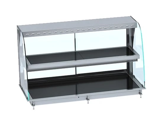 Combisteel – INDBYGNING KURVET OPVARMET KERAMISK DISPLAY – SORT 4/1