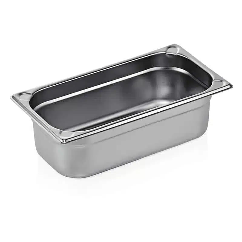 GN-kantine, Serie76, CrNi, 4L, H100mm, 1/3GN