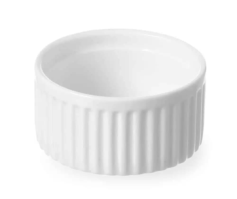 Ramekin, Hendi, Ø70x(H)35mm, Ribbet, Lavet af porcelæn