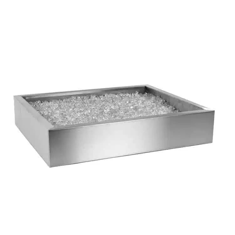 ***Crushed Ice RF stål display vandret u/ben 2/1-GN