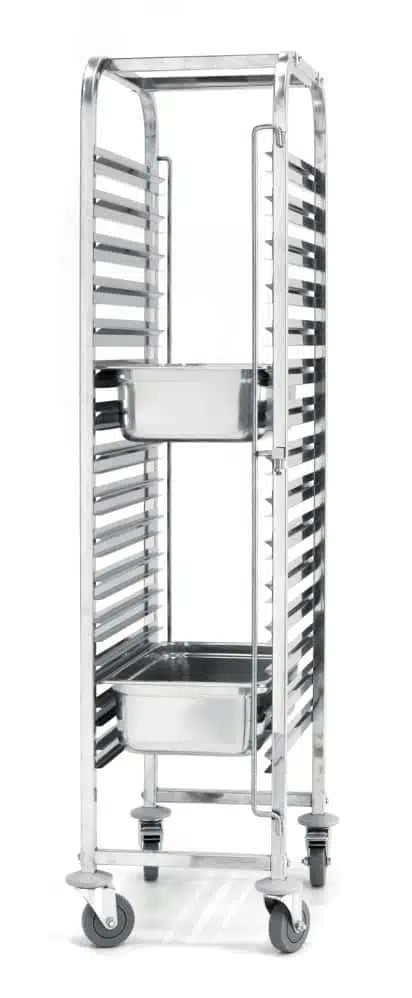 Indstiksvogn – 15 x GN 1/1, 440x610x(H)1710mm, med bremser, max belastning 150 kg
