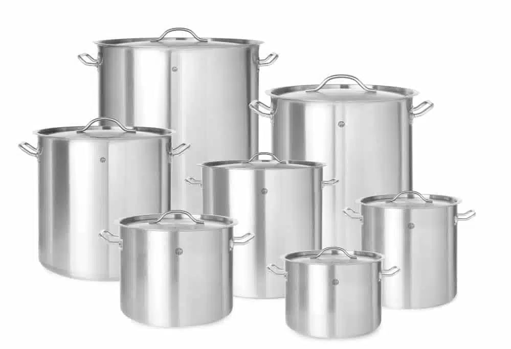 Gryde med låg, Budget Line, 50L, ø400x(H)400mm, Hendi.