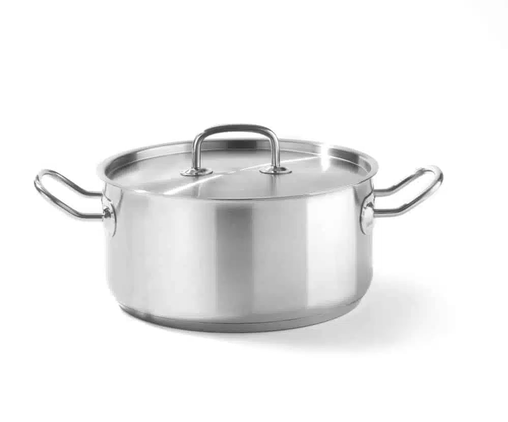 Lavt grydefad med låg, Kitchen Line, 4,9L, ø240x(H)110mm, 2 stk.