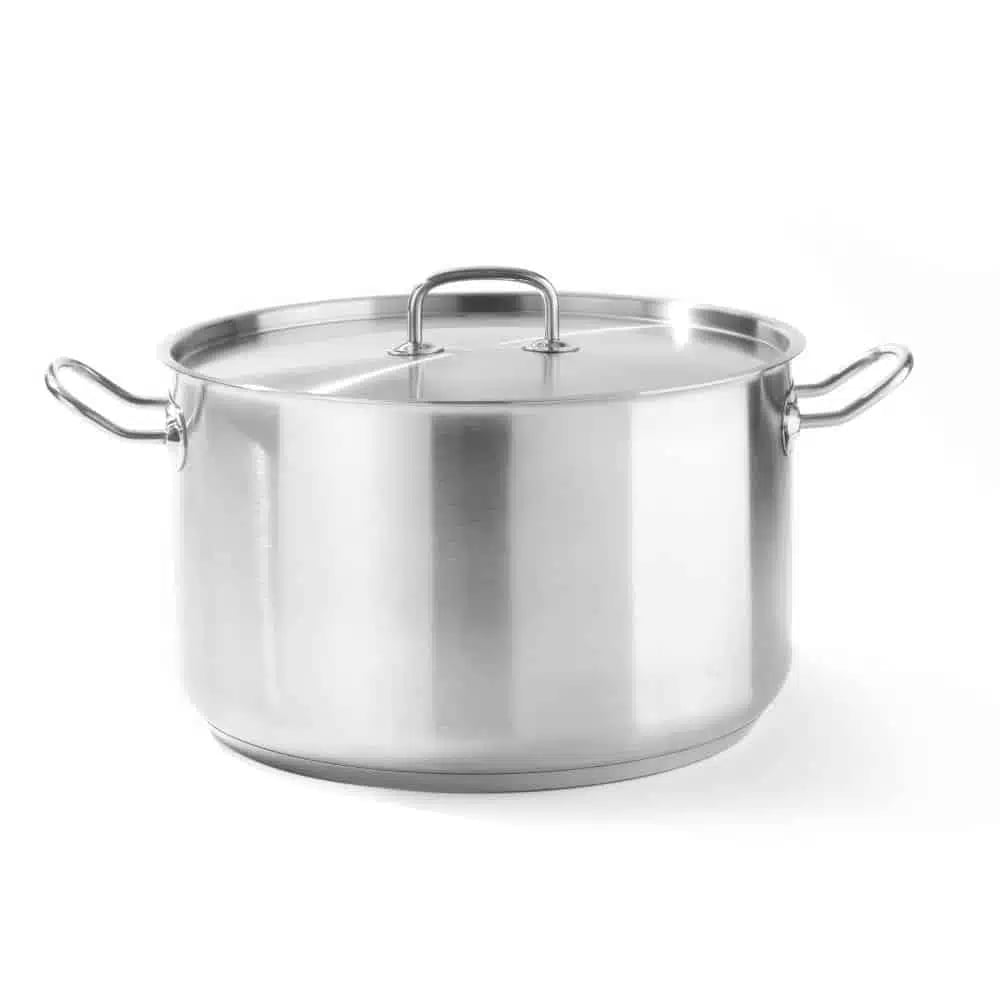 Mellemstørrelse gryde med låg, 15l, til alle komfurer, ø320x(h)190mm