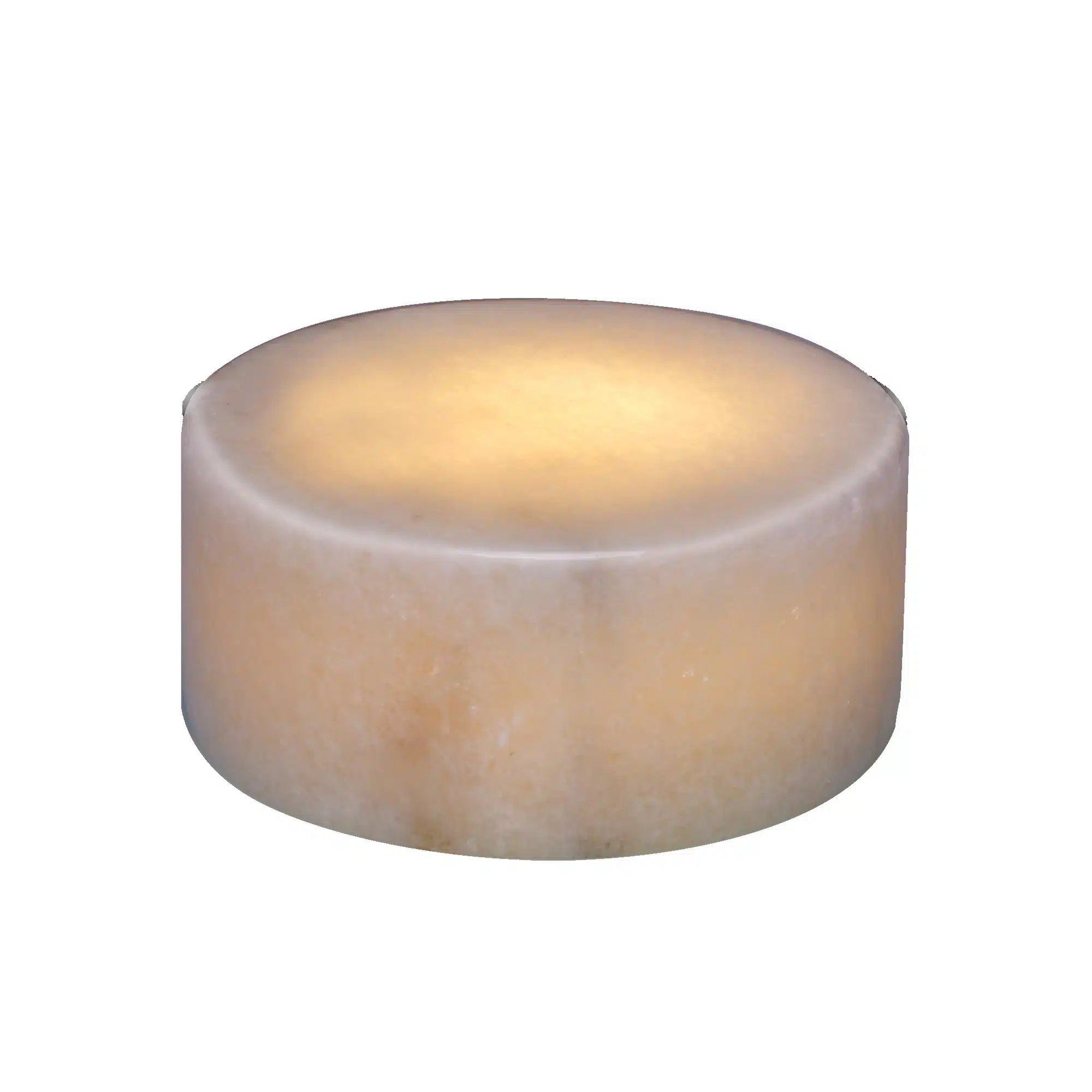 Hvid MARBLE S ægte marmor bordlys med elegante naturlige mønstre og timerfunktion