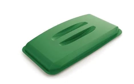 Låg beholder grøn 60L plast