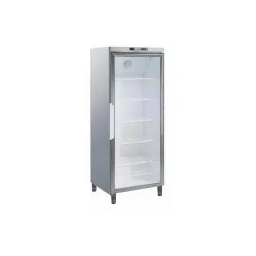 Zanussi KØLESKAB 400L GLASLÅGE 0°+10°C – RUSTFRI