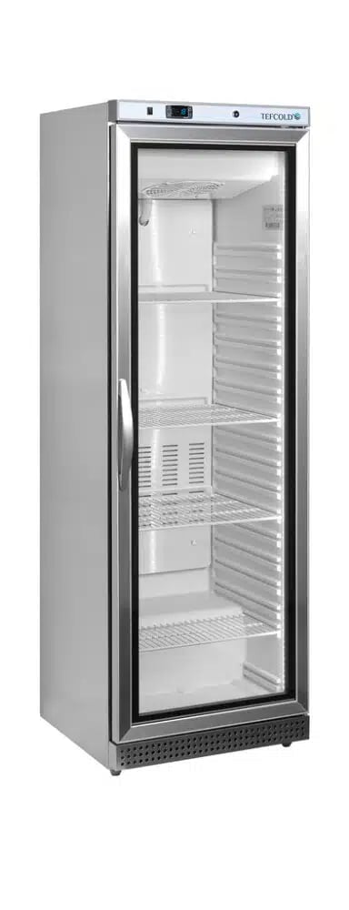 UF400VSG Displayfryser i Rustfrit Stål, 400L, 85kg