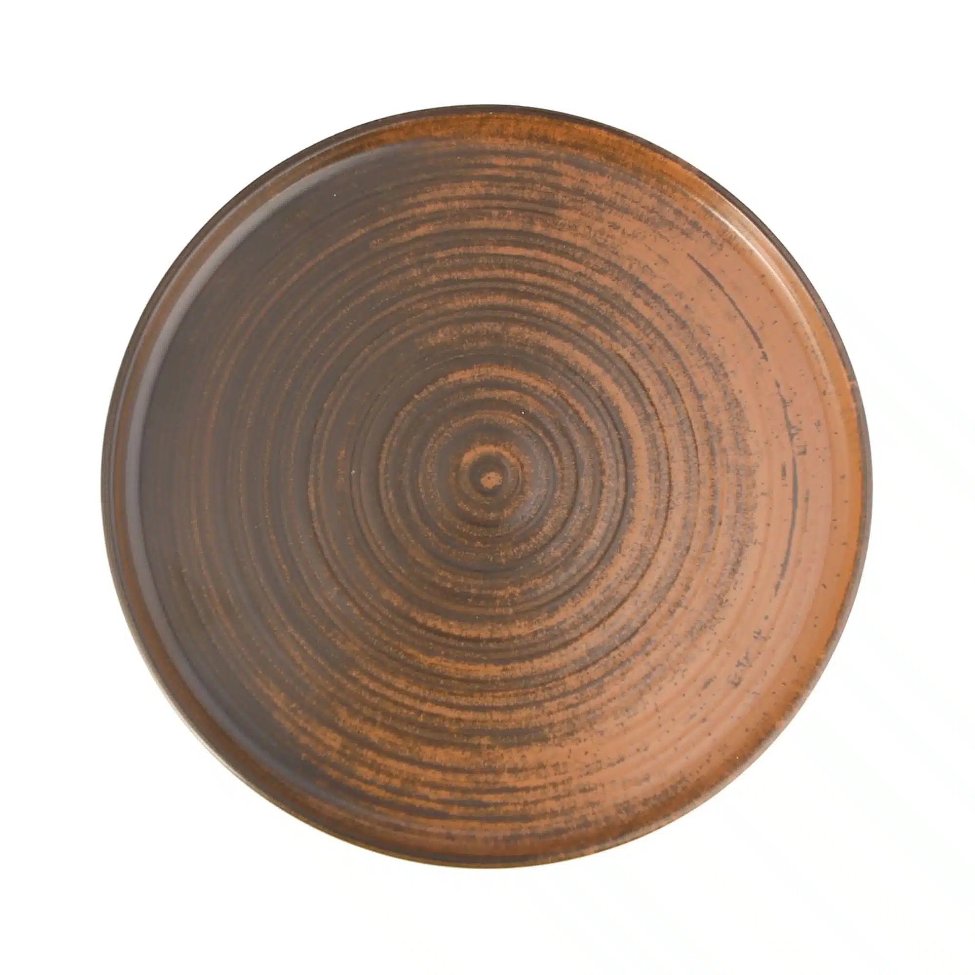 Lykke Brown høj kant tallerken, 180 mm