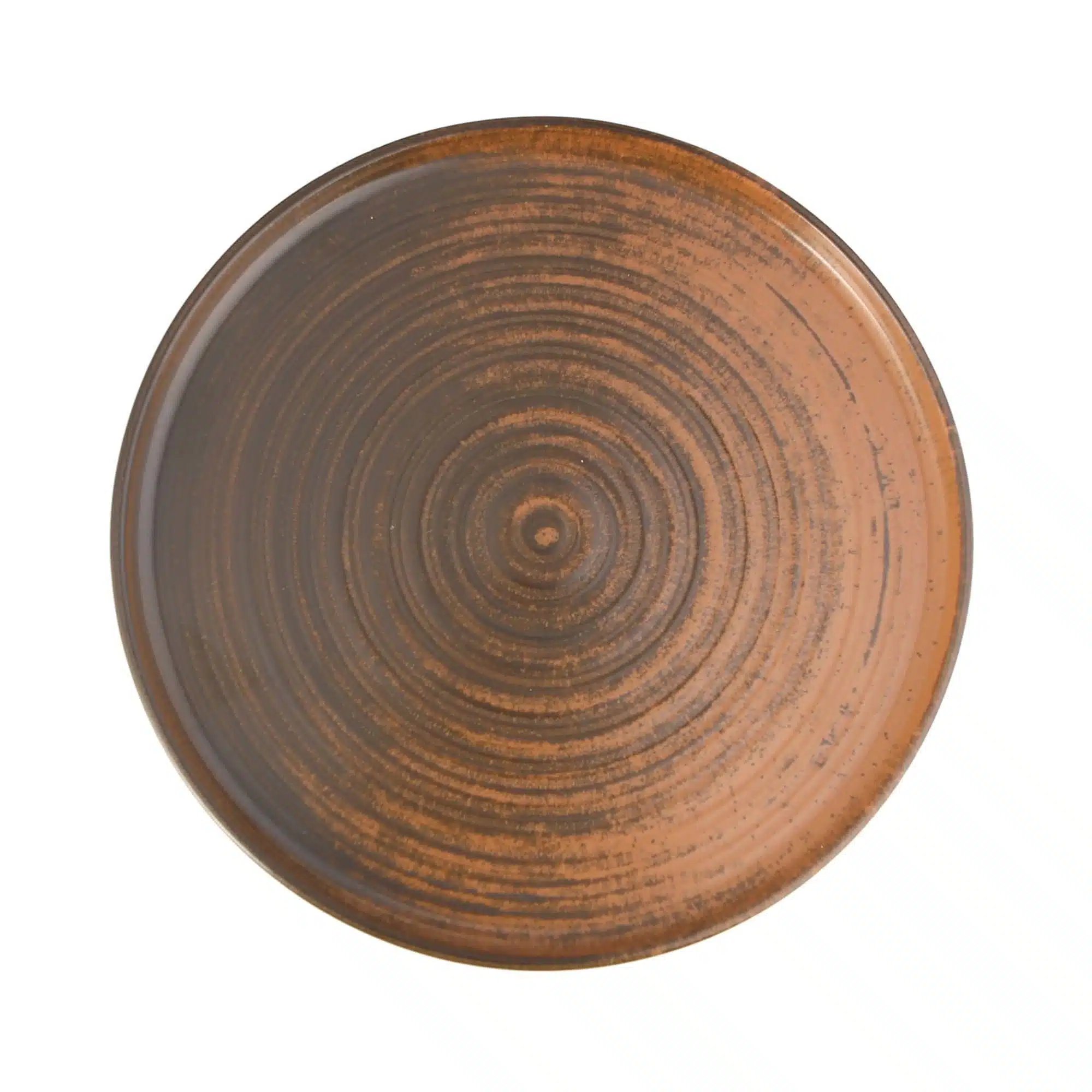 Lykke Brown høj kant tallerken, 180 mm