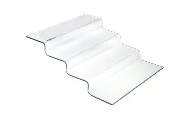 Vetro sour-step transparent glas buffettrappe, 400x350x(H)125mm