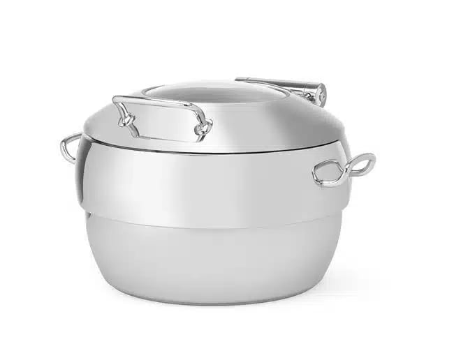Premium rund chafing dish med glaslåg 11 l
