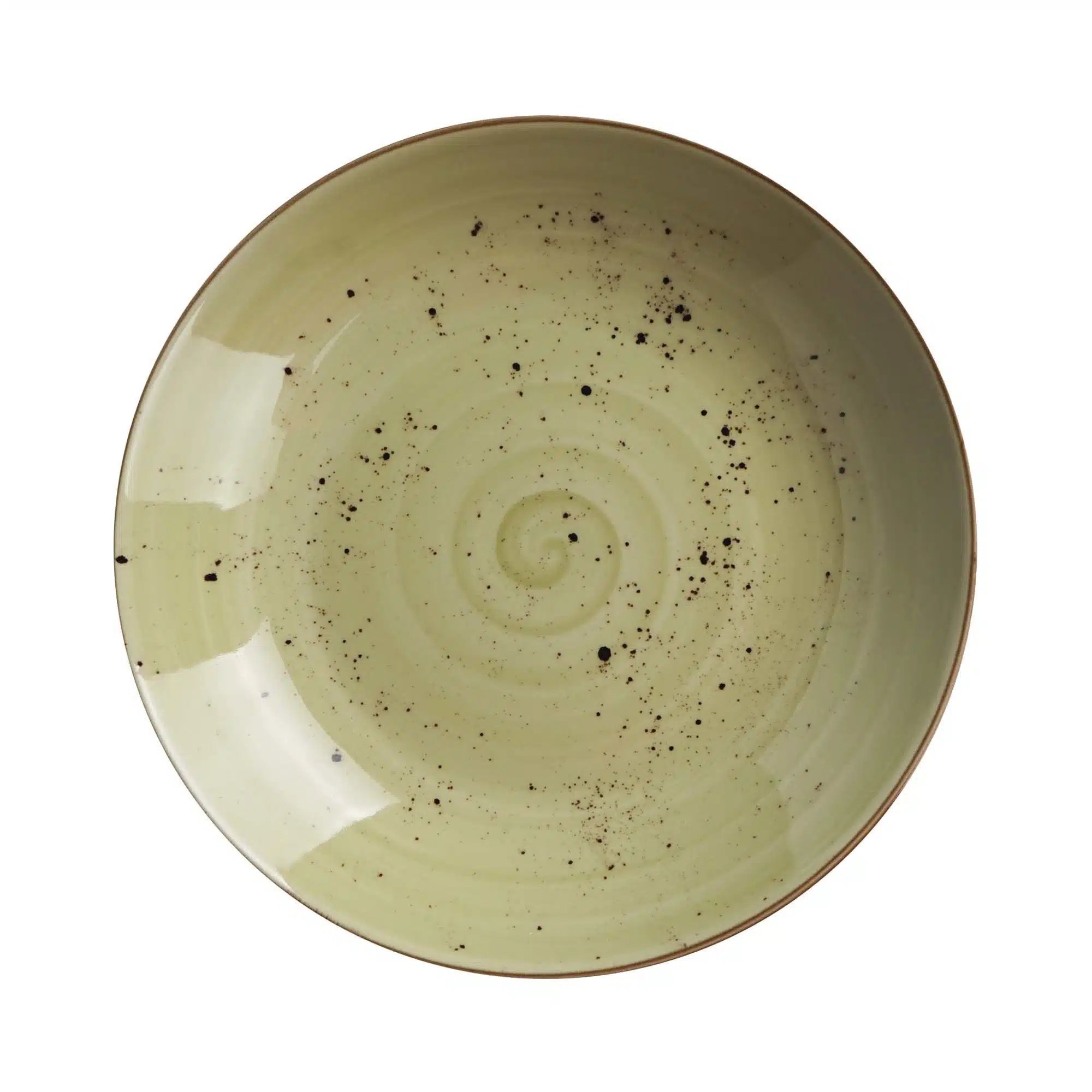 Oliven dyb coupe tallerken, 230mm