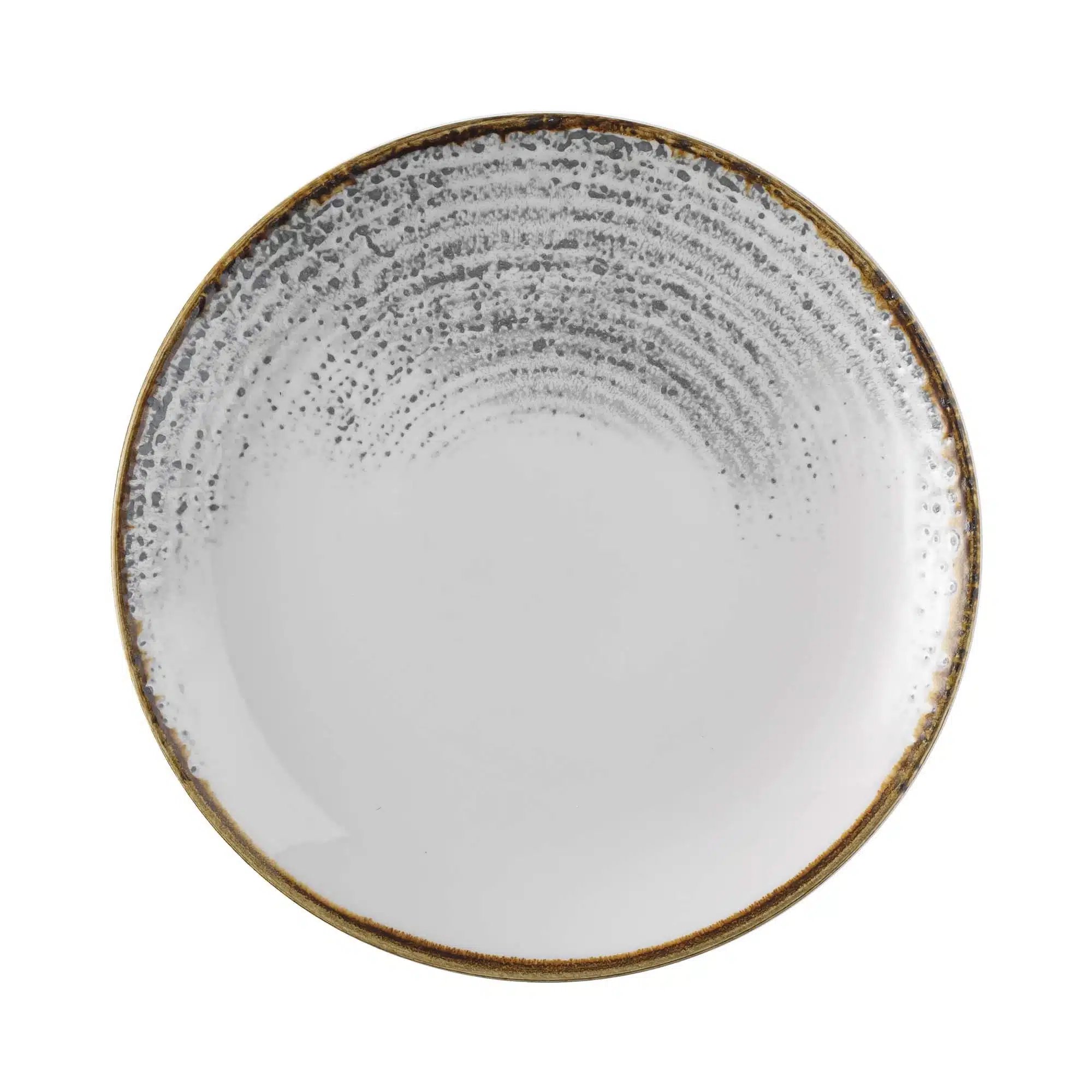 Homespun Accents Jasper Grey coupe tallerken, 260mm