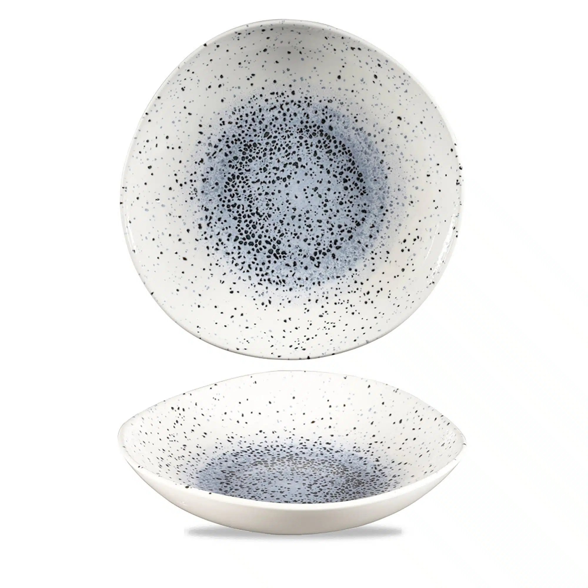 Mineral Blue rund spor skål, 253mm