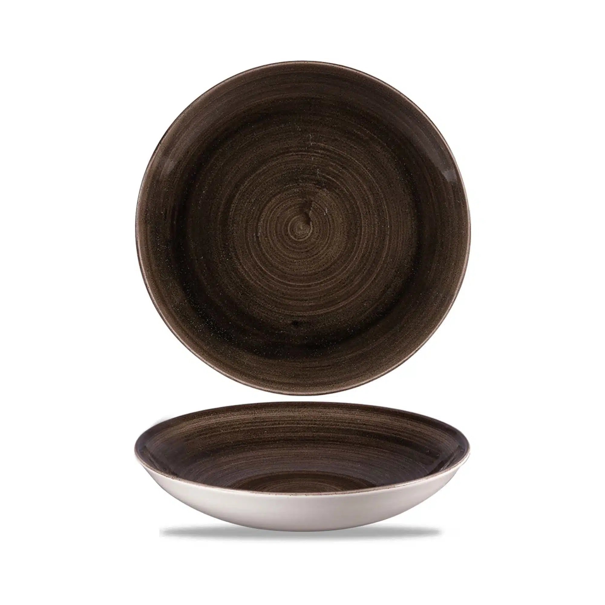 Churchill – Middagsskål Coupe Stonecast Patina Iron Black 248 mm