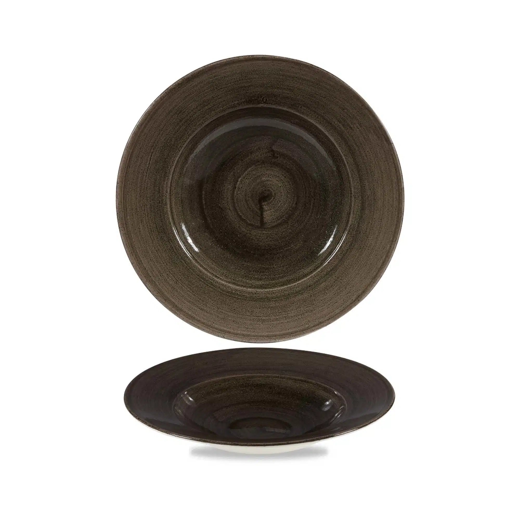 Pasta tallerken Stonecast Patina Iron Black 280 mm