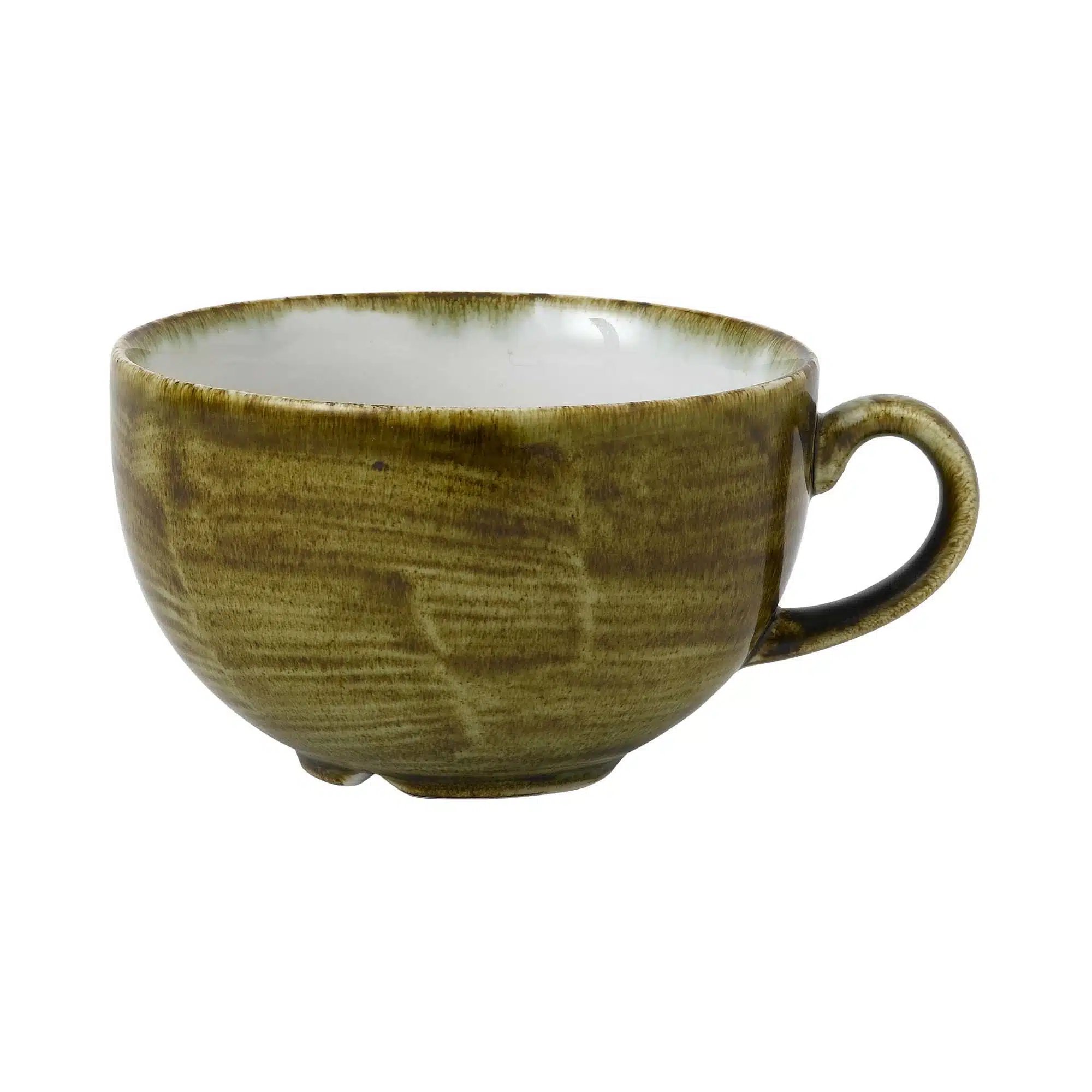 Stonecast Plume Green cappuccino kop, 340ml