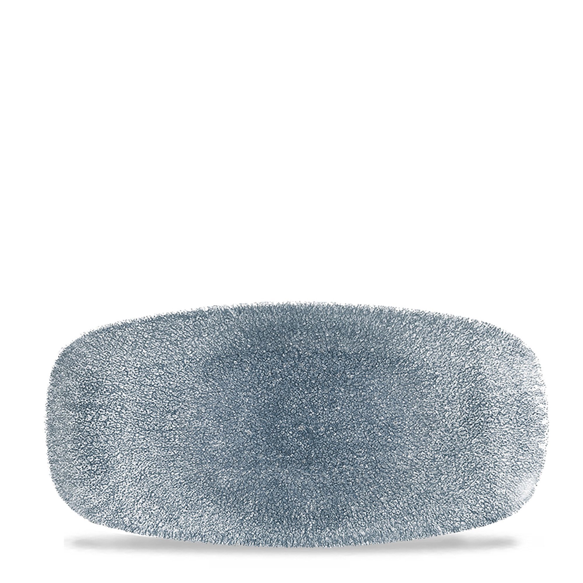Raku Topaz Blue chefer oblong tallerken, 269x127mm