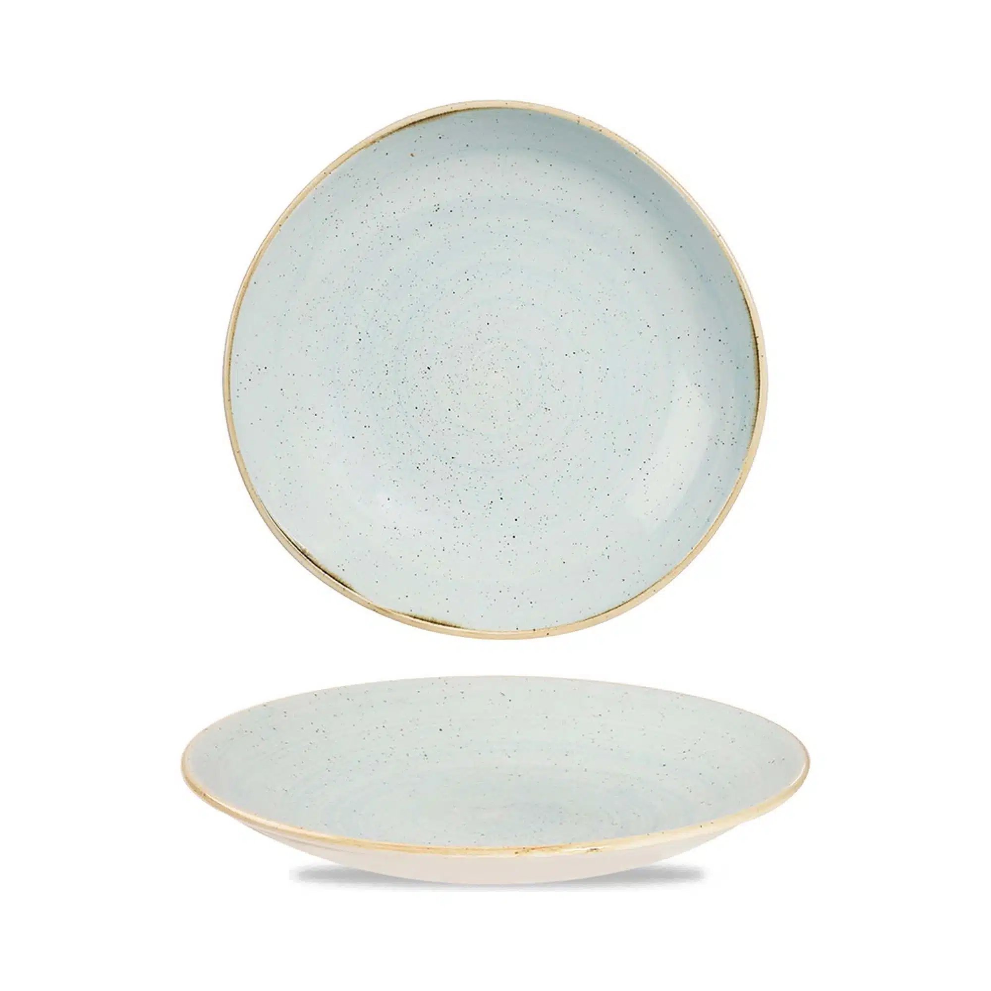 Stonecast Duck Egg rund spor skål, 253mm