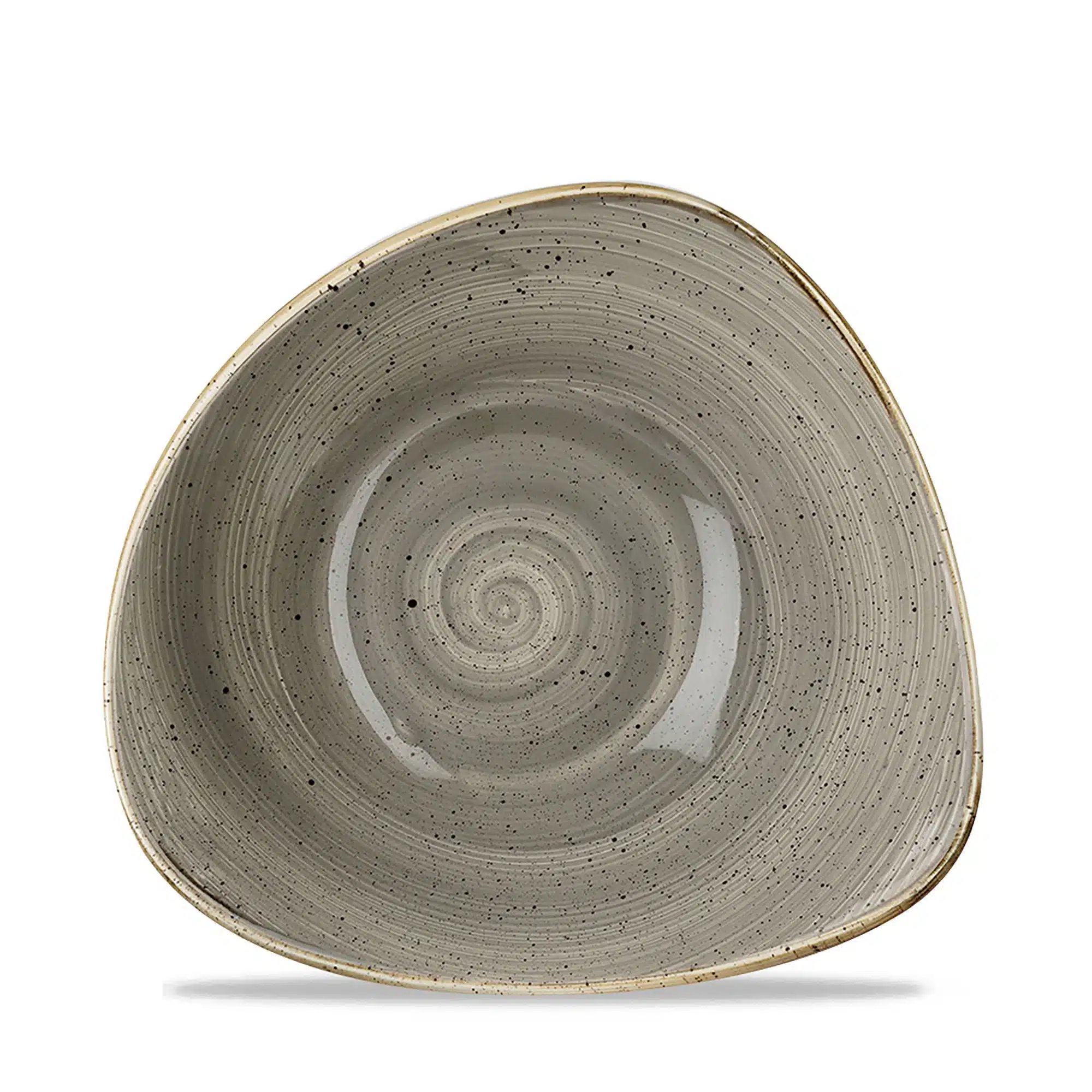 Stonecast Grey trekantet skål, 185mm