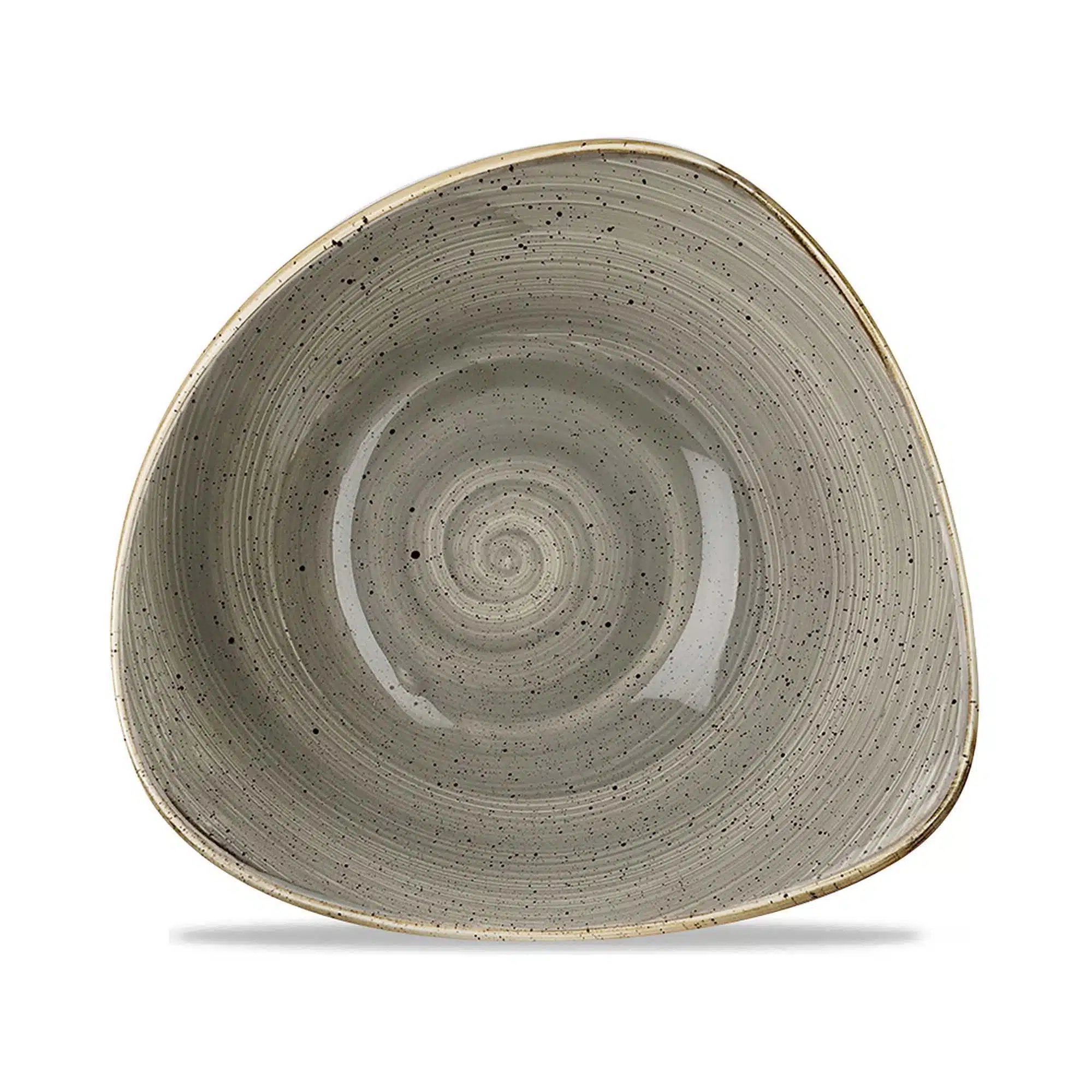 Stonecast Grey trekantet skål, 235mm