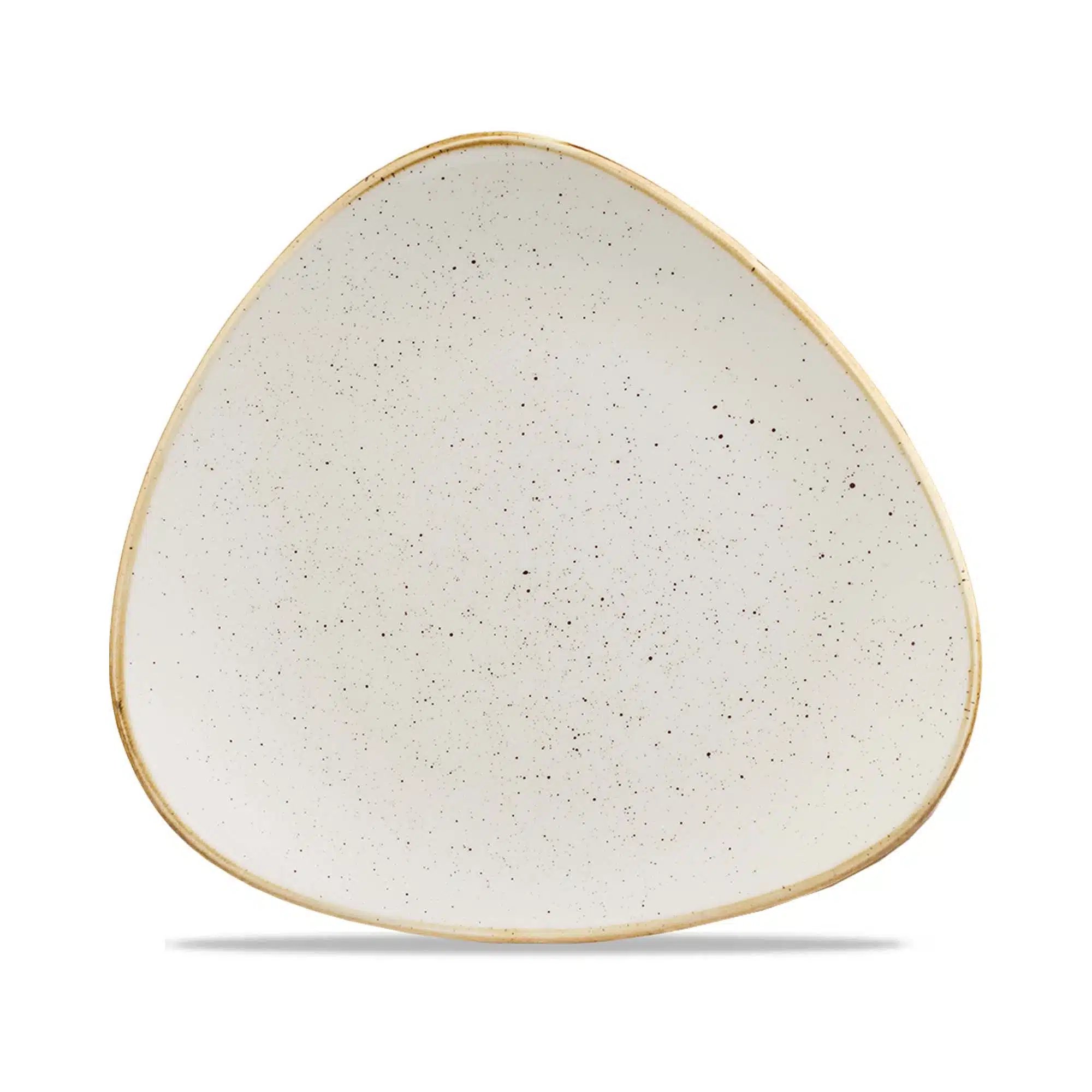 Stonecast Barley White trekantet tallerken, 265mm