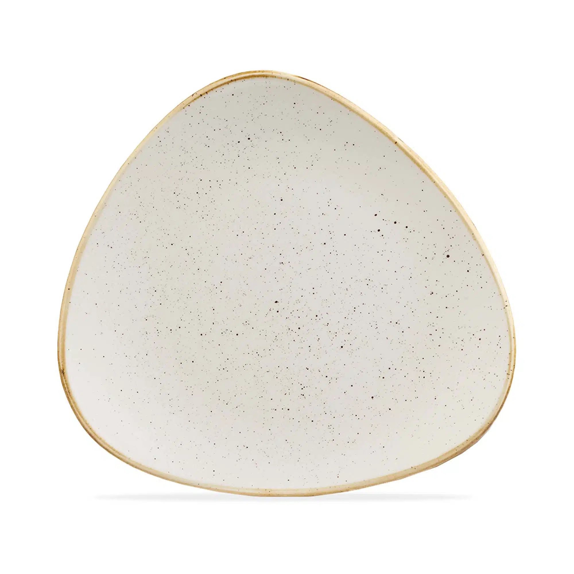 Stonecast Barley White trekantet tallerken, 229mm
