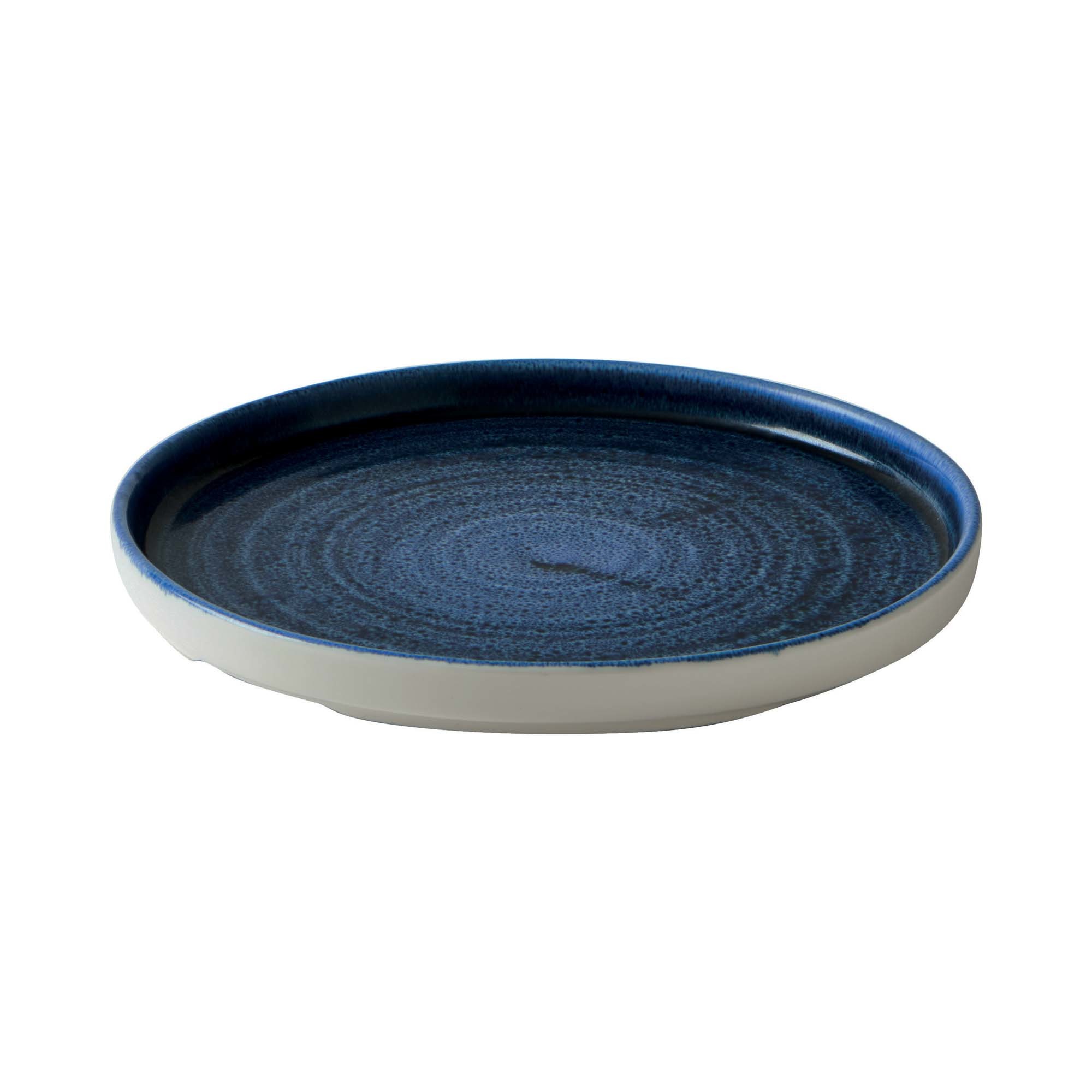 Stonecast Plume Ultramarine vægget tallerken, 210mm
