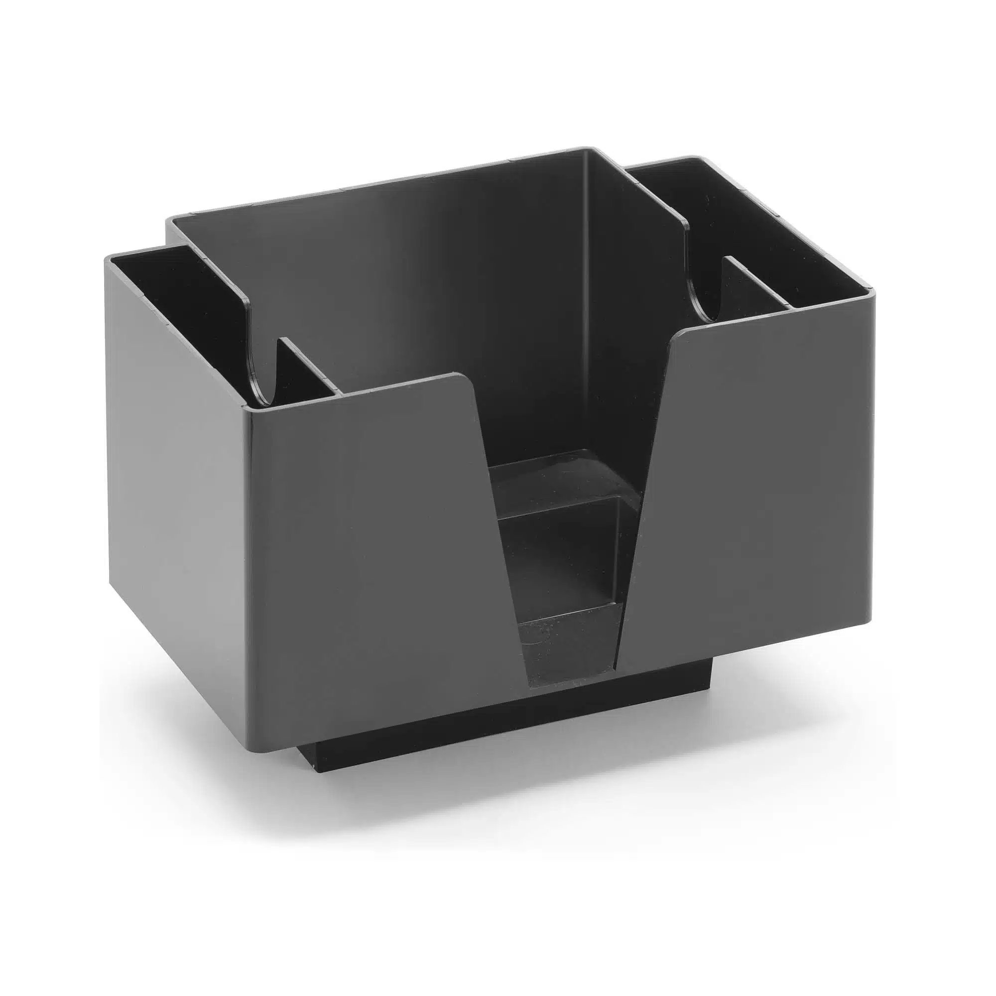 Servietholder med 3 rum, Bar up, Sort, 193x143x(H)136mm
