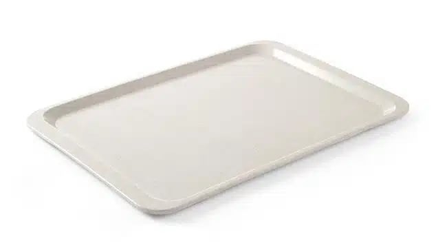 Nevada flad overfladebakke med flad kant, granit, 530x325mm