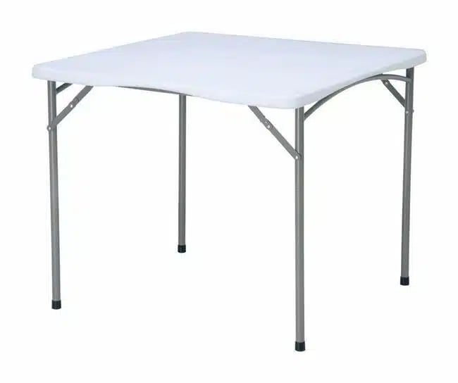Foldbart kvadratisk cateringbord, 870x870x(h)740mm