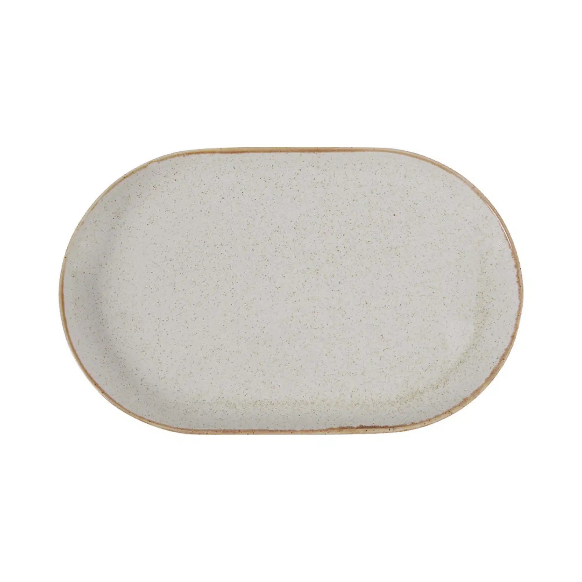 Sand oval fad, 320x200mm