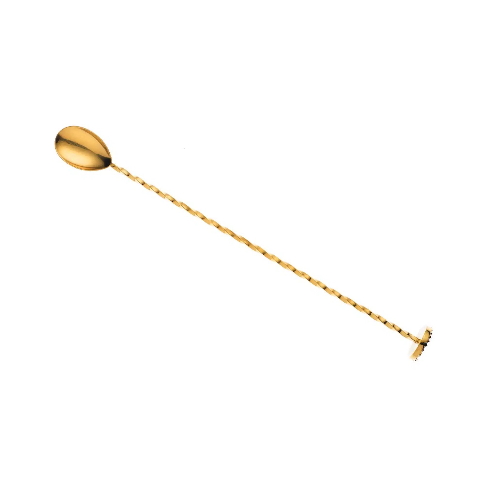 Bar ske med muddler, 300mm, guld tallerken, Barfly