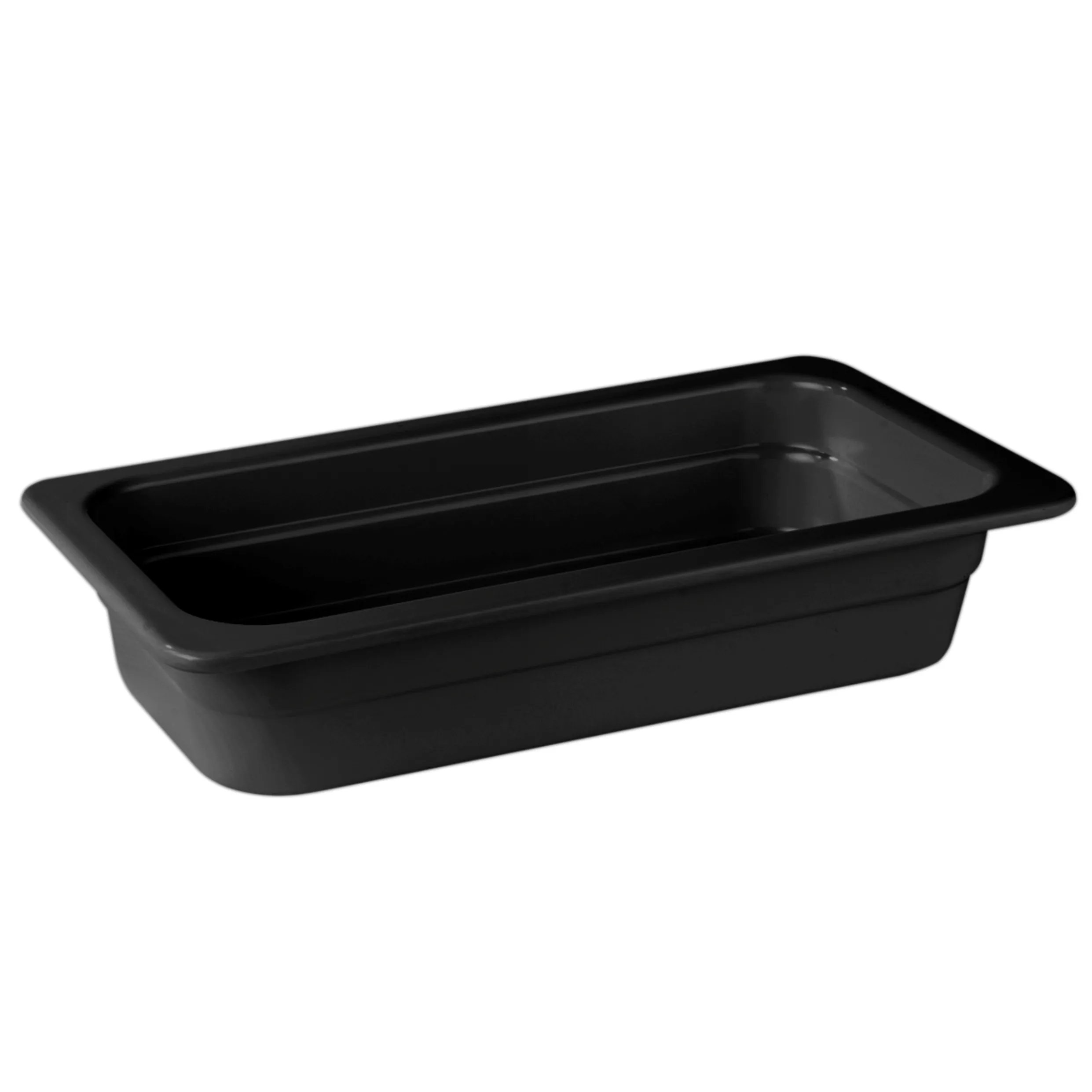 GN MELAMINE BLACK 1/3 65 MM