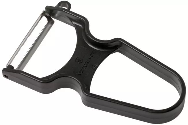 Victorinox Rapid skræller med sort ergonomisk håndtag og micro-serrated klinge