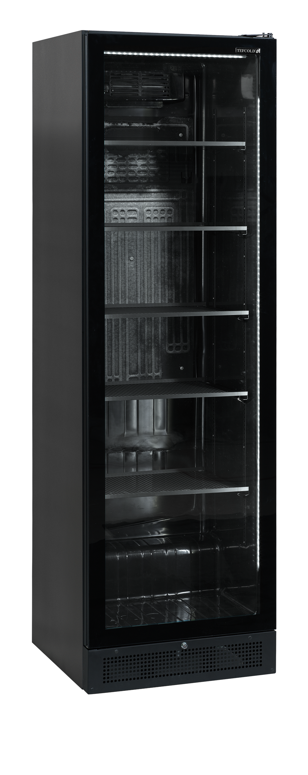 SCU1425FRAMELESS Sort display køleskab