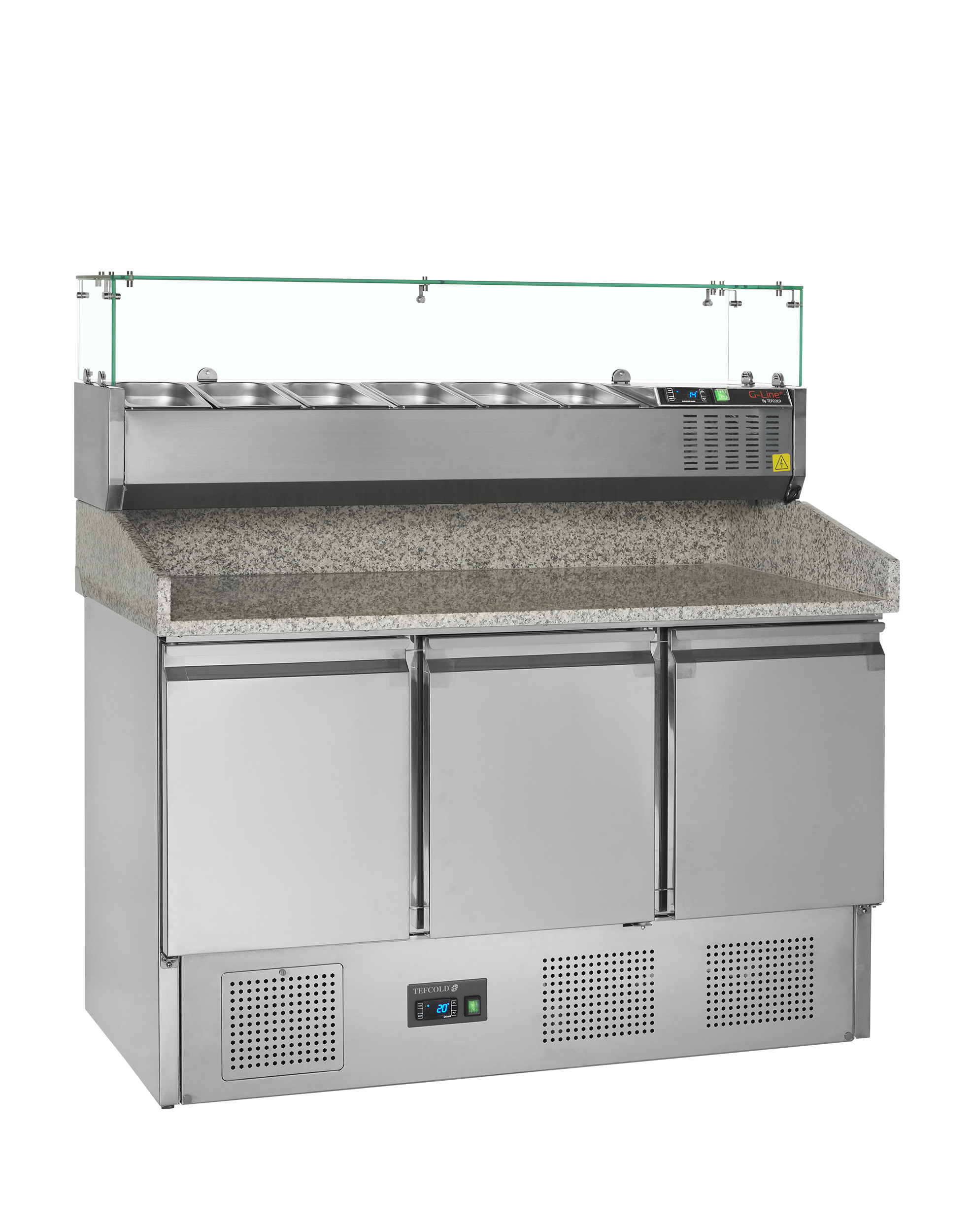 Tefcold Pizzabord inkl. opsats – PT1365 + GVC33-140