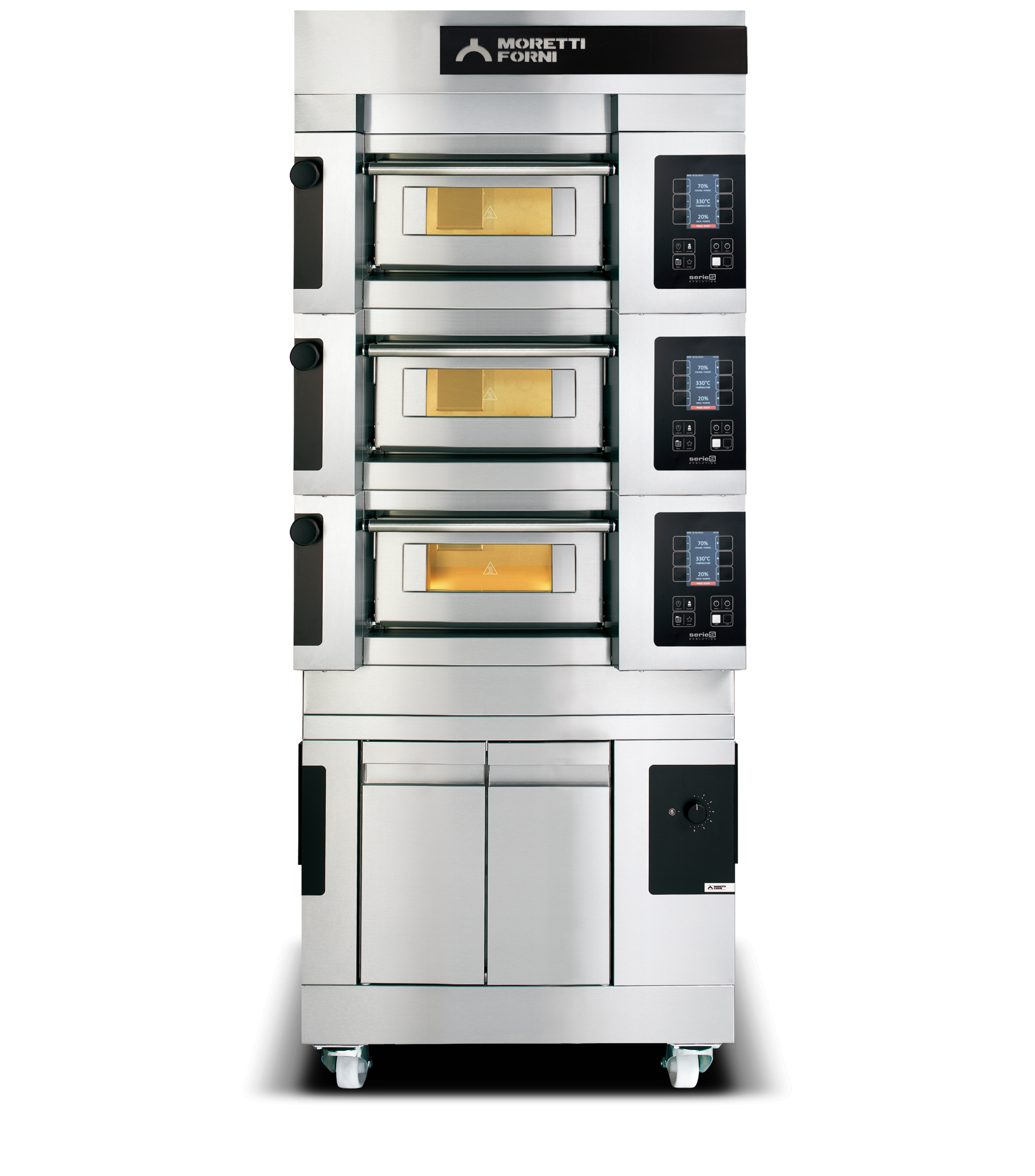 Moretti Forni – S50E, Pizzaovn MOD 3/L inkl. Varmeskab