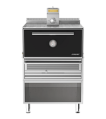 Josper HJX-PRO-L175-T kulfyret grillovn med åbent underbord, set forfra