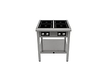 BASIC glaskeramisk kogebord med fire flade zoner set forfra