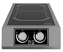 Norqi – induktionskogetop, SPIN bordmodel 2 zoner 220×180, SPIN