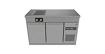 Norqi – Køl- og kogebord, CHILL+COOK 2-zone semi-induktion 700mm · 2 + 3 skuffe