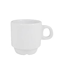 Espresso kop 9cl. - Nordika Basic White "- Nordika" - NovaEco Porcelæn - Espresso kop