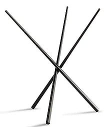 Buffetstander til skål, Asia m/3 ben, sort, H20 cm