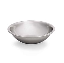 ***Skål, rundet side, CrNi, 1,0l, Ø20x6cm