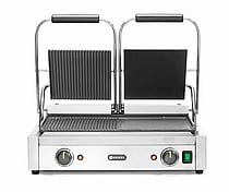 Dobbelt kontaktgrill, halvglatt, halvribbet, 230v/3600w
