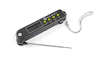 Termometer med foldbar probe, 160x40x(H)25mm, temperaturområde -50° til 300°C